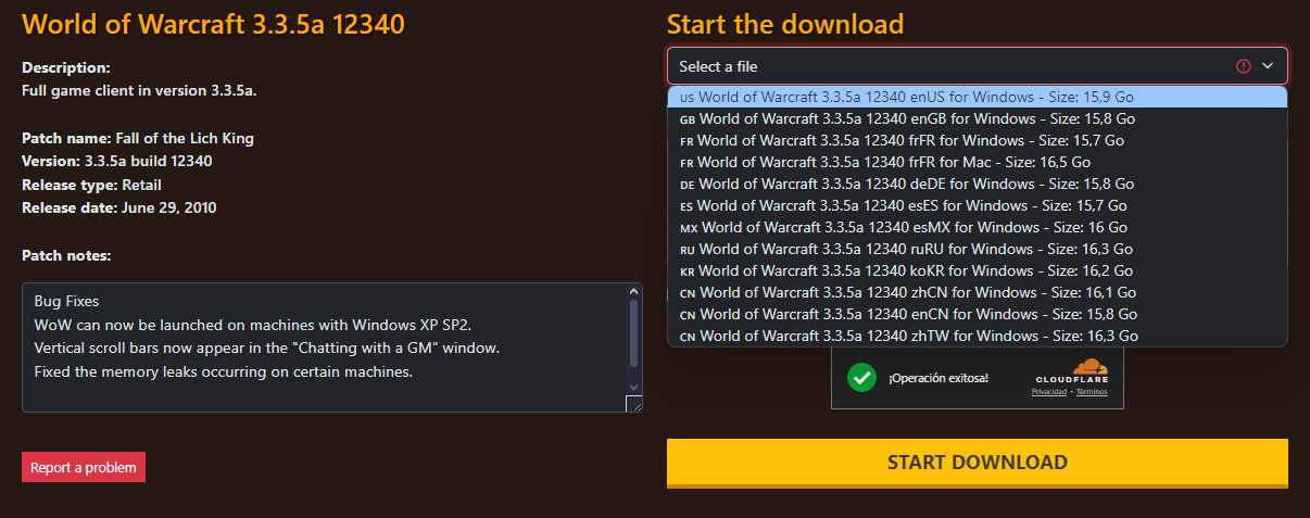 step2 download wow